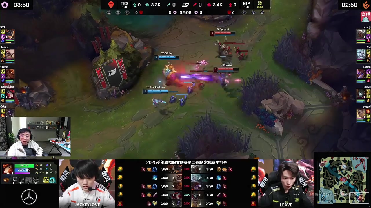 png电子平台水晶哥看TES虐泉爆杀NIP：TES太强了！在LPL泄愤啊！