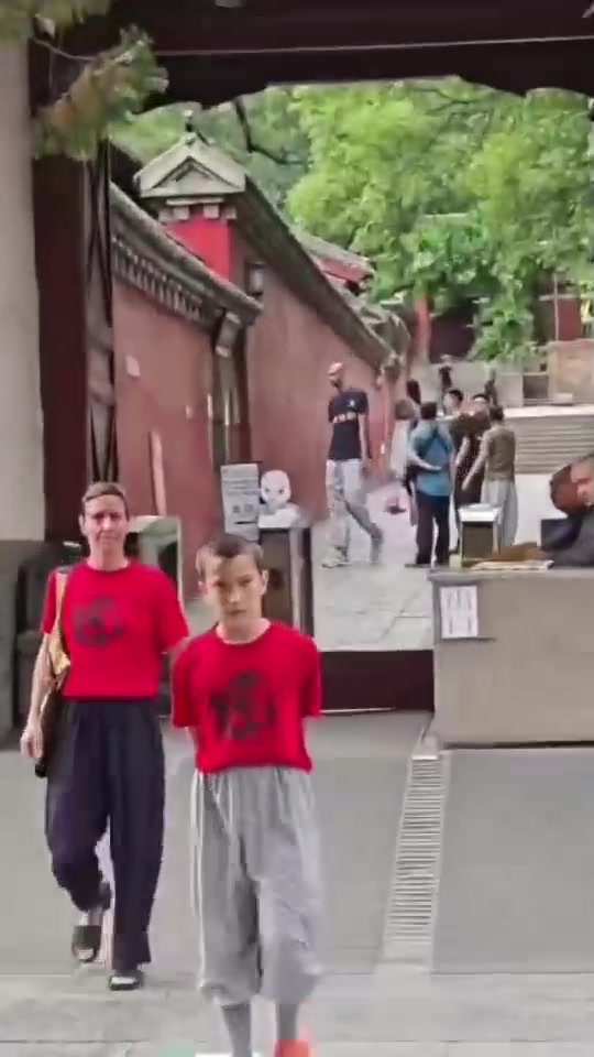 电子png游戏真不出来了啊👀网友拍到文班还在少林寺内 这头看起来是真剃了